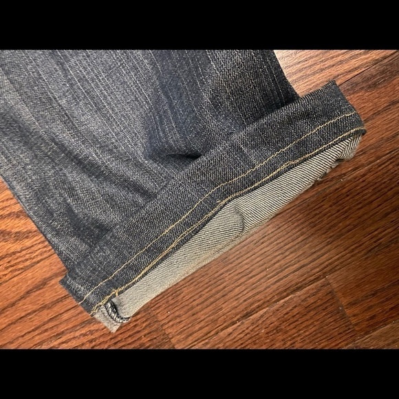 Guess Belmont Flare Womens 32 Stretch Denim Jeans Dark Wash Blue - Picture 11 of 12